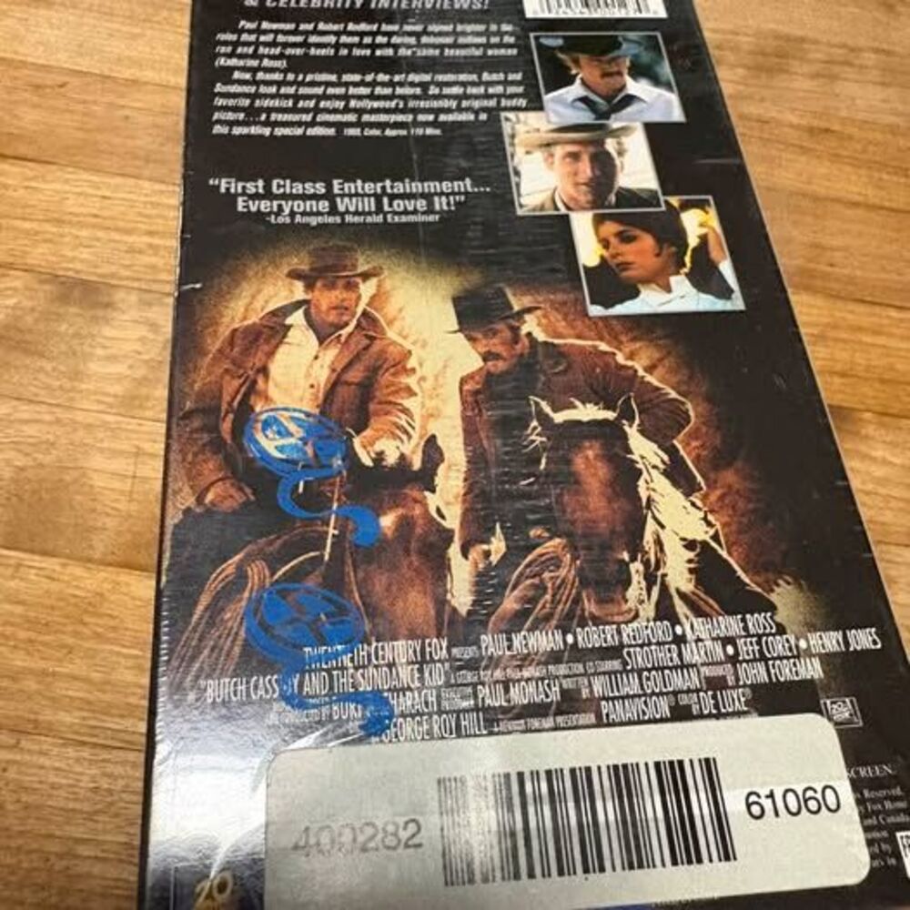 Butch Cassidy and the Sundance Kid Special Edition VHS - Picture 3 of 3